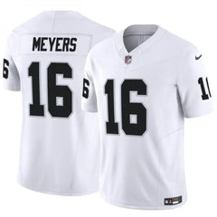 Men's Las Vegas Raiders #16 Jakobi Meyers White 2023 F.U.S.E Vapor Untouchable Stitched Football Jersey 