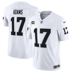 Men's Las Vegas Raiders #17 Davante Adams White 2023 F.U.S.E With 4-Star C Patch Vapor Untouchable Stitched Football Jersey 