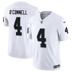 Men's Las Vegas Raiders #4 Aidan O'Connell White 2023 F.U.S.E Vapor Untouchable Stitched Football Jersey 