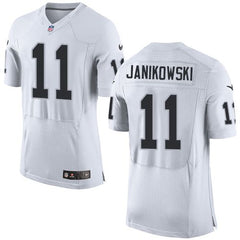 Raiders #11 Sebastian Janikowski White Men's Stitched NFL New Elite Jersey 