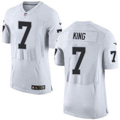Raiders #7 Marquette King White Men's Stitched NFL New Elite Jersey 