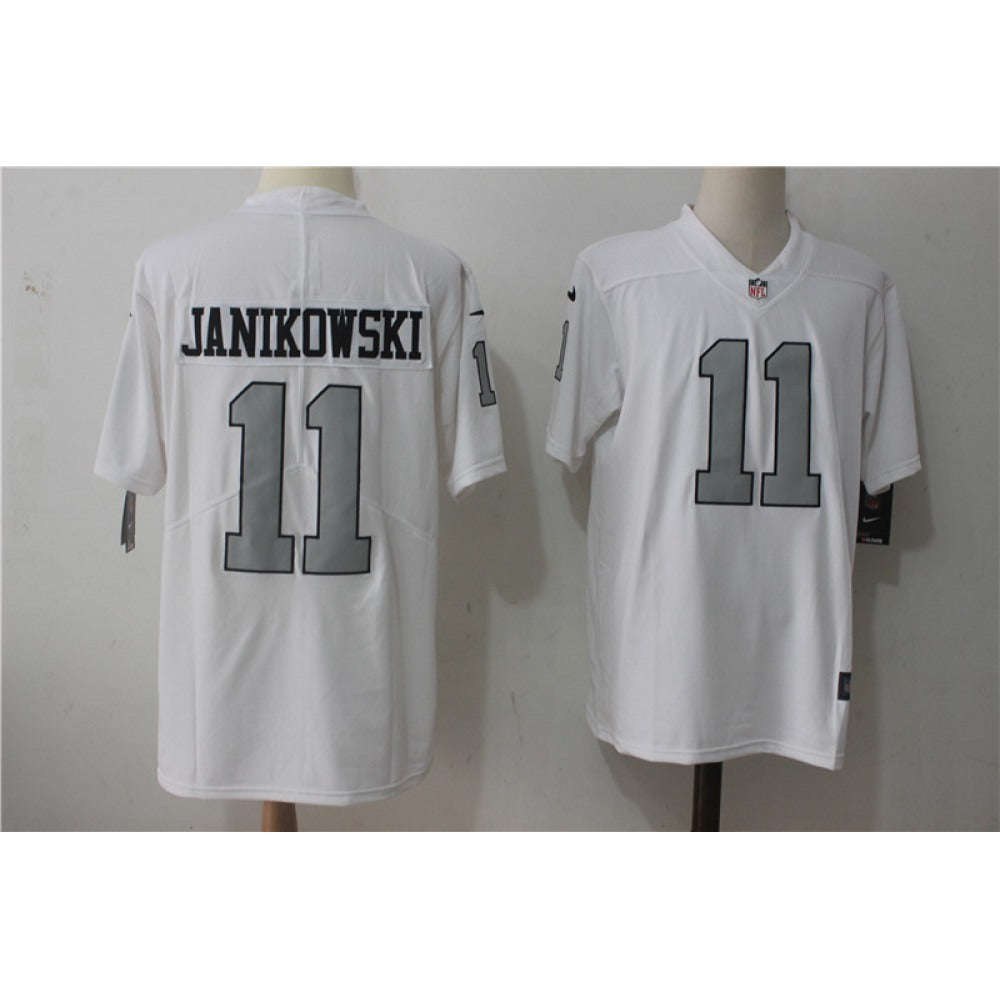 Men's Oakland Raiders #11 Sebastian Janikowski White Stitched NFL Vapor Untouchable Limited Jersey 