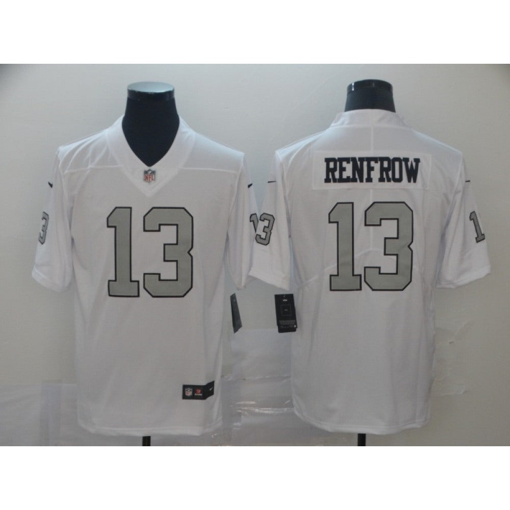 Men's Oakland Raiders #13 Hunter Renfrow White Color Rush Limited Stitched NFL Jersey 