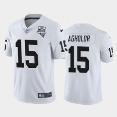 Men's Las Vegas Raiders #15 Nelson Agholor White 2020 Inaugural Season Vapor Limited Stitched Jersey 