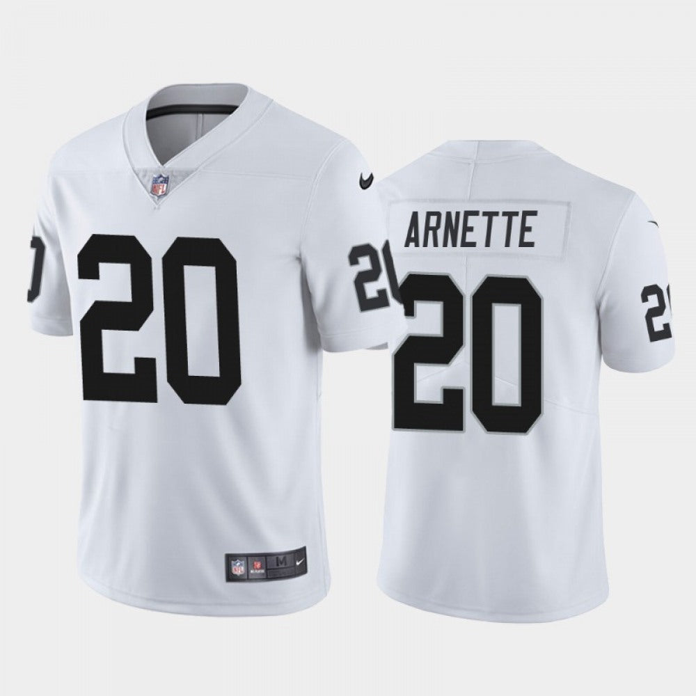 Men's Las Vegas Raiders #20 Damon Arnette White Vapor Untouchable Limited Stitched Jersey 