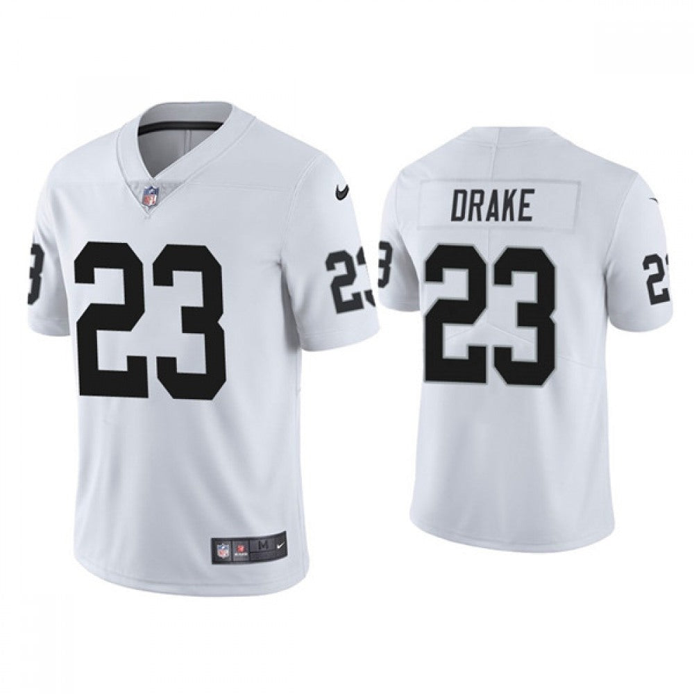 Men's Las Vegas Raiders #23 Kenyan Drake White Vapor Untouchable Limited Stitched Football Jersey 
