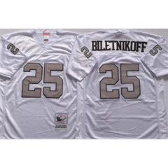 Men's Las Vegas Raiders #25 Fred Biletnikoff White Limited Stitched Jersey 