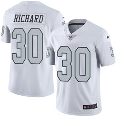 Raiders #30 Jalen Richard White Men's Stitched NFL Limited Rush Jersey 