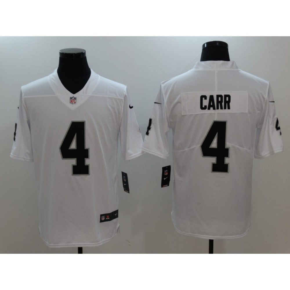Men's Oakland Raiders #4 Derek Carr White Vapor Untouchable Limited Stitched NFL Jersey 