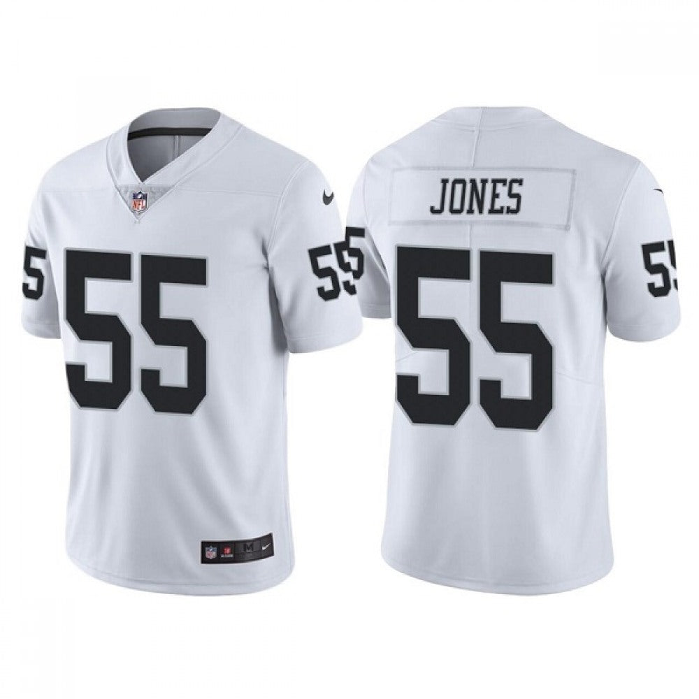 Men's Las Vegas Raiders #55 Chandler Jones White Vapor Limited Stitched Jersey 