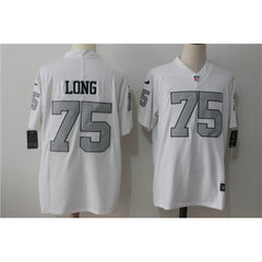 Men's Oakland Raiders #75 Howie Long White Stitched NFL Limited Rush Jersey 