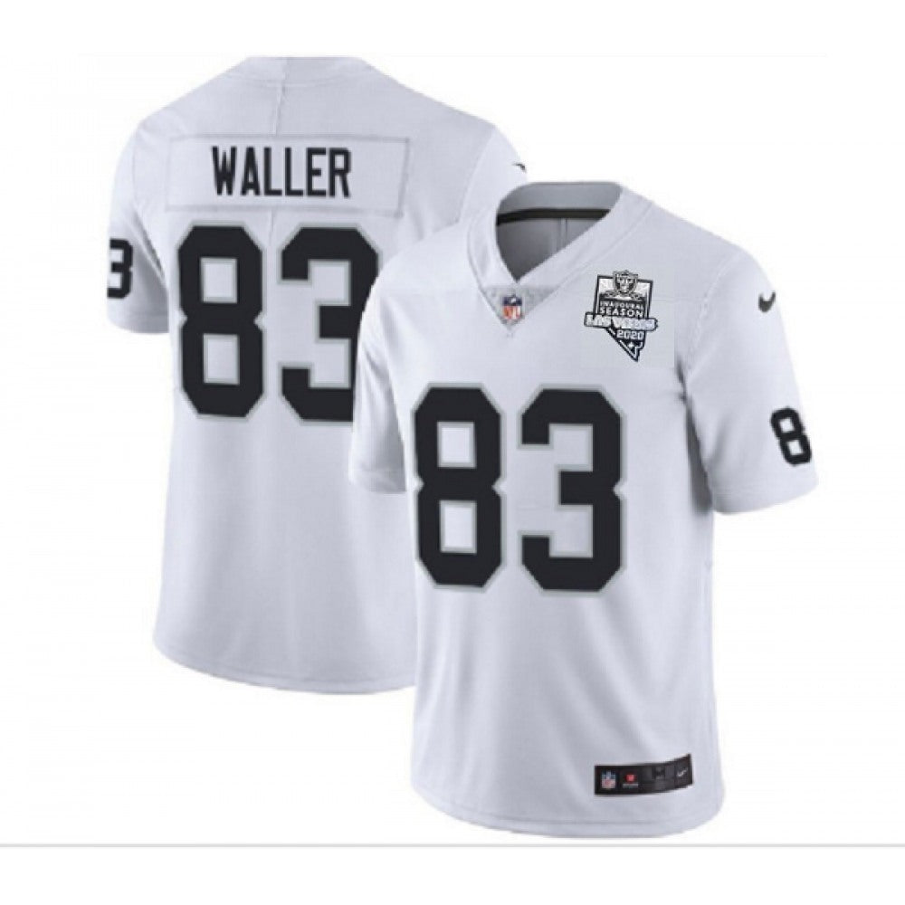 Men's Las Vegas Raiders #83 Darren Waller White 2020 Inaugural Season Vapor Limited Stitched Jersey 