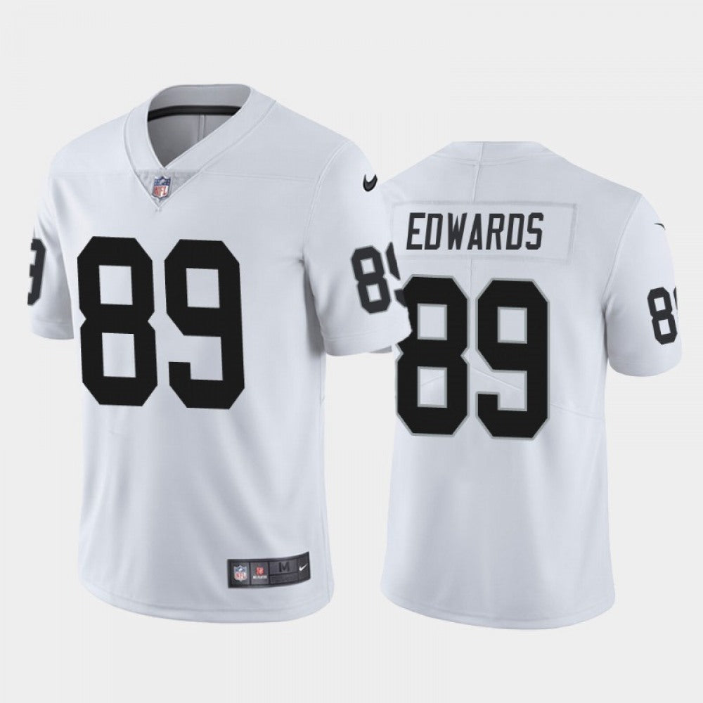 Men's Las Vegas Raiders #89 Bryan Edwards White Vapor Untouchable Limited Stitched Jersey 