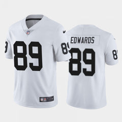 Men's Las Vegas Raiders #89 Bryan Edwards White Vapor Untouchable Limited Stitched Jersey 
