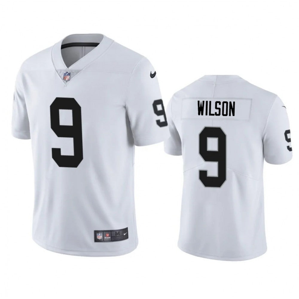 Men's Las Vegas Raiders #9 Tyree Wilson White 2023 Draft Vapor Limited Stitched Football Jersey 