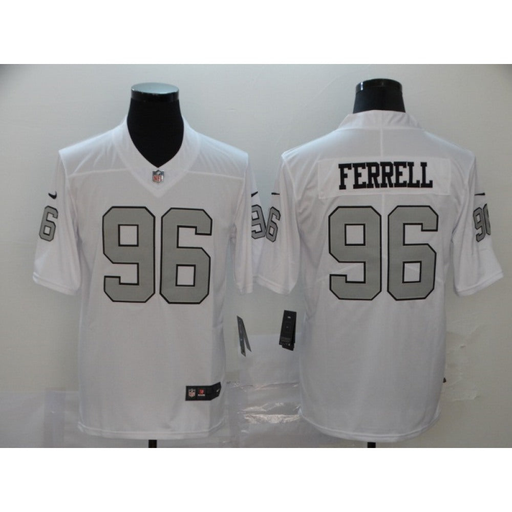 Men's Oakland Raiders #96 Clelin Ferrell White Color Rush Limited Stitched NFL Jersey 