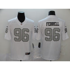 Men's Oakland Raiders #96 Clelin Ferrell White Color Rush Limited Stitched NFL Jersey 