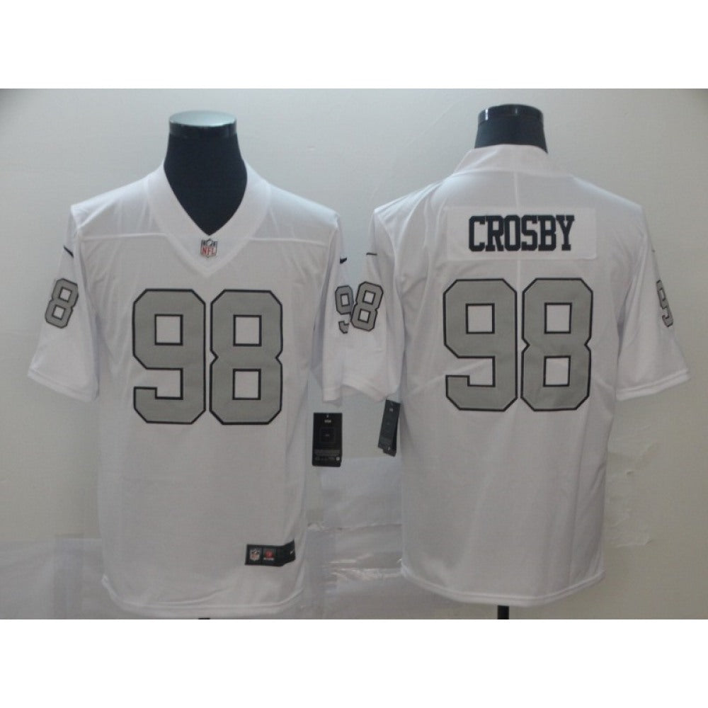 Men's Oakland Raiders #98 Maxx Crosby White Color Rush Limited Stitched NFL Jersey 
