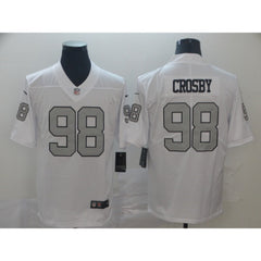 Men's Oakland Raiders #98 Maxx Crosby White Color Rush Limited Stitched NFL Jersey 