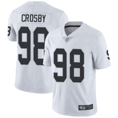 Men's Oakland Raiders #98 Maxx Crosby White Vapor Untouchable Limited Stitched NFL Jersey 