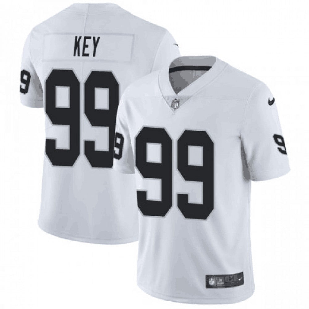 Men's Oakland Raiders #99 Arden Key White Vapor Untouchable Limited Stitched NFL Jersey 
