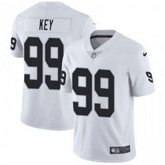 Men's Oakland Raiders #99 Arden Key White Vapor Untouchable Limited Stitched NFL Jersey 