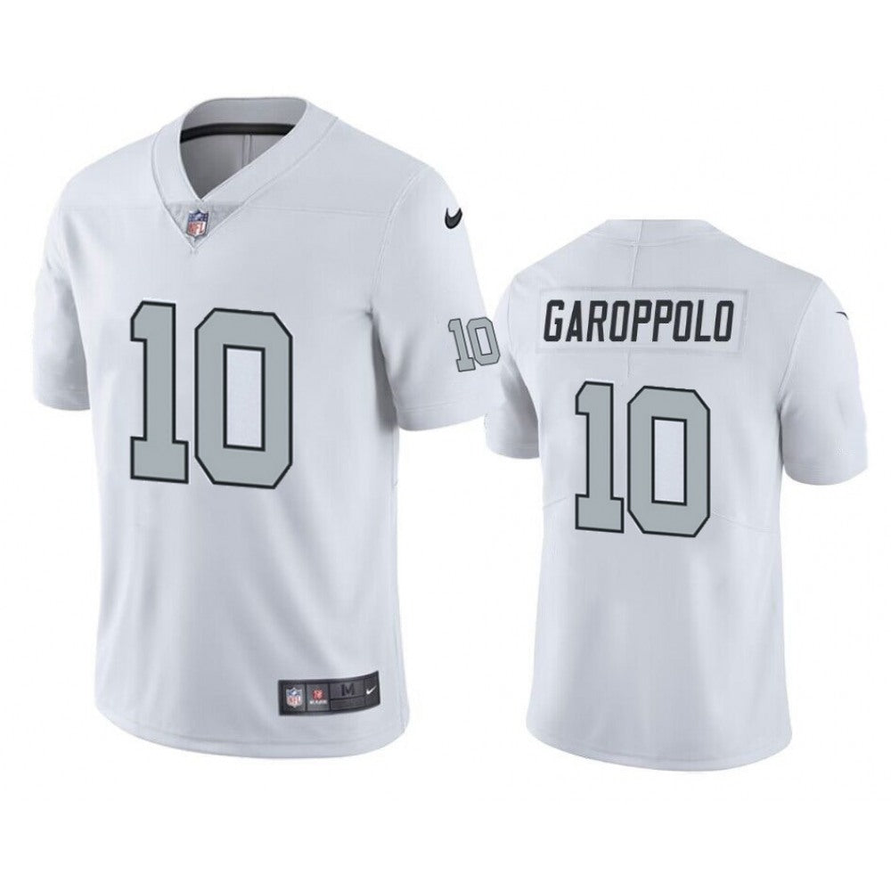 Men's Las Vegas Raiders #10 Jimmy Garoppolo White Vapor Untouchable Stitched Football Jersey 