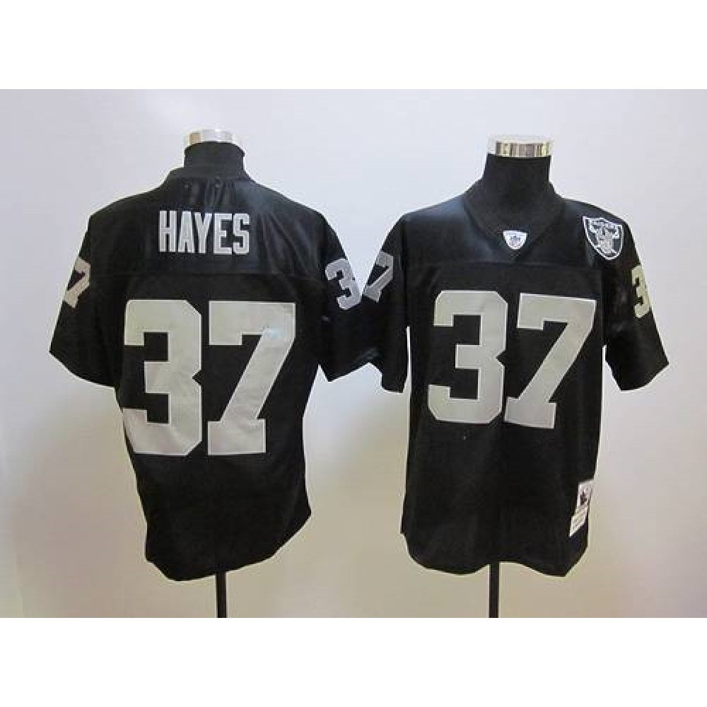 Mitchell And Ness Raiders #37 Lester Hayes Black Stitched NFL Jersey 