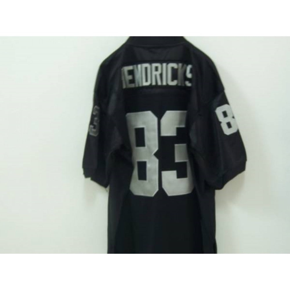 Mitchell and Ness Raiders #83 Ted Hendricks Stitched Black NFL Jersey 