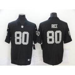 Las Vegas Raiders #80 Jerry Rice Black Vapor Untouchable Limited Stitched Jersey 
