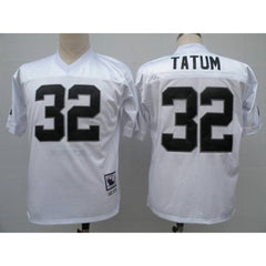 Mitchell and Ness Raiders #32 Jack Tatum White Stitched Throwback NFL Jersey 