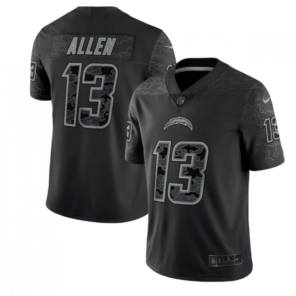 Men's Los Angeles Chargers #13 Keenan Allen Black Reflective Limited Stitched Football Jersey 