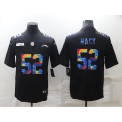 Men's Los Angeles Chargers #52 Khalil Mack Black Crucial Catch Limited Stitched Jersey 