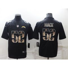 Men's Los Angeles Chargers #52 Khalil Mack Black Statue of Liberty Limited Stitched Jersey 