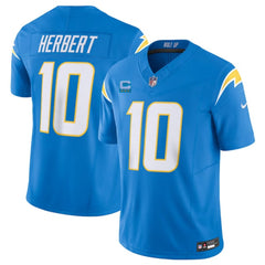 Men's Los Angeles Chargers #10 Justin Herbert Light Blue 2023 F.U.S.E. With 3-Star C Patch Vapor Untouchable Limited Stitched Jersey 