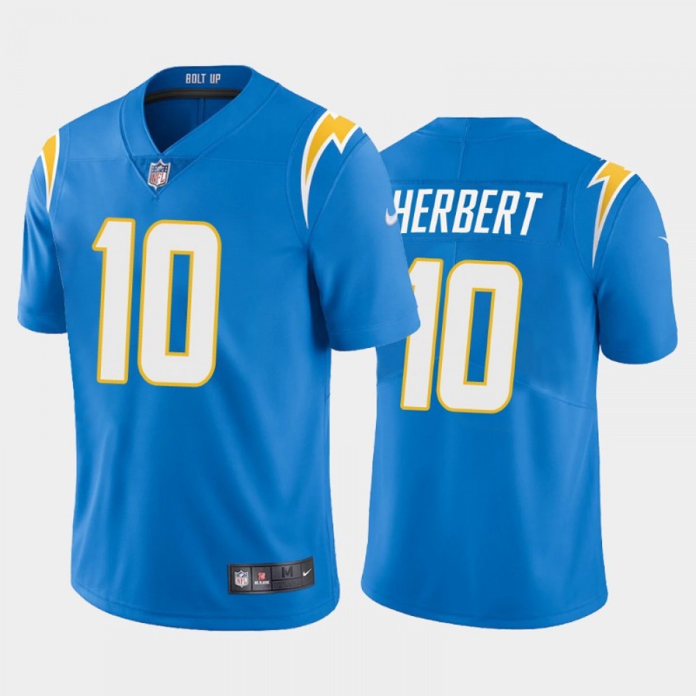 Men's Los Angeles Chargers #10 Justin Herbert 2020 Blue Vapor Untouchable Limited Stitched NFL Jersey 