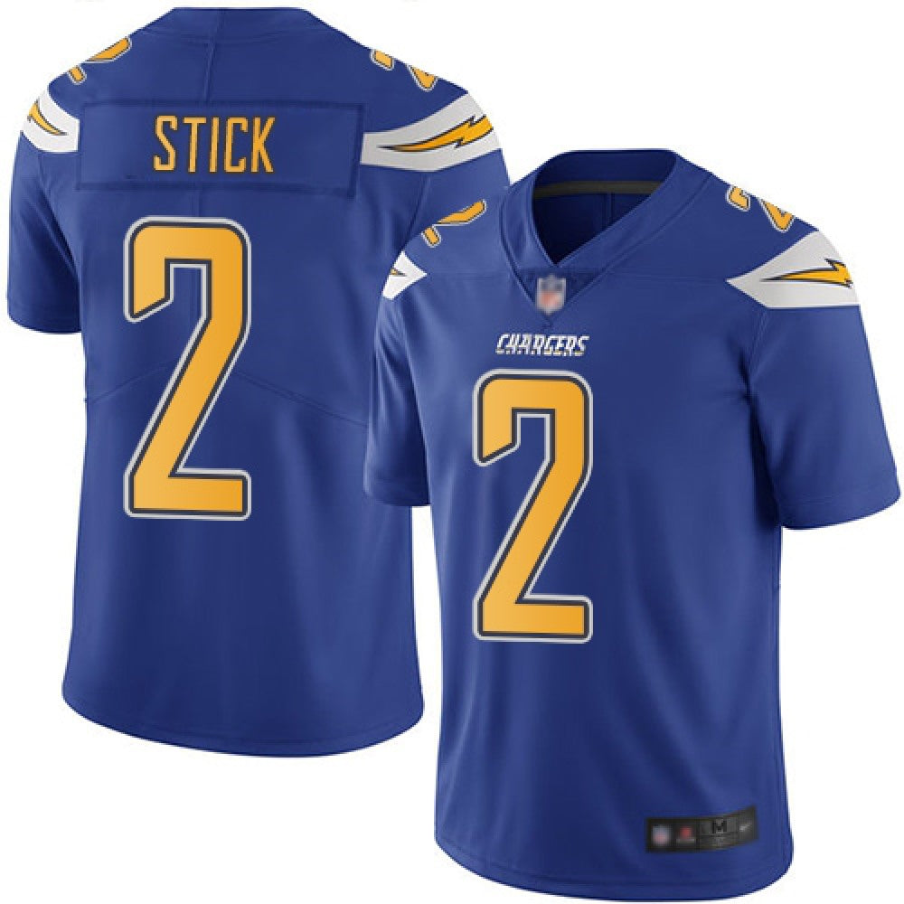 Men's Los Angeles Chargers #2 Easton Stick Blue Vapor Untouchable Limited Stitched NFL Jersey 