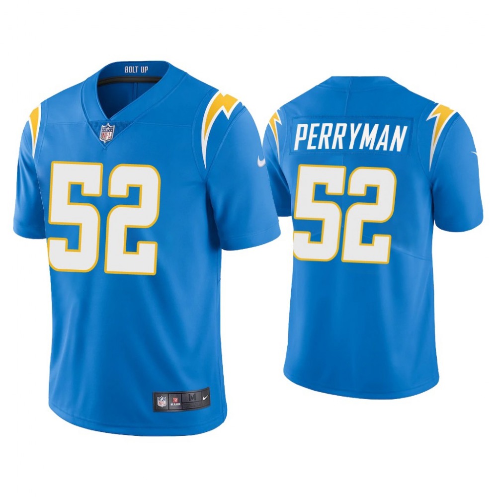 Men's Los Angeles Chargers #52 Denzel Perryman 2020 Blue Vapor Untouchable Limited Stitched Jersey 