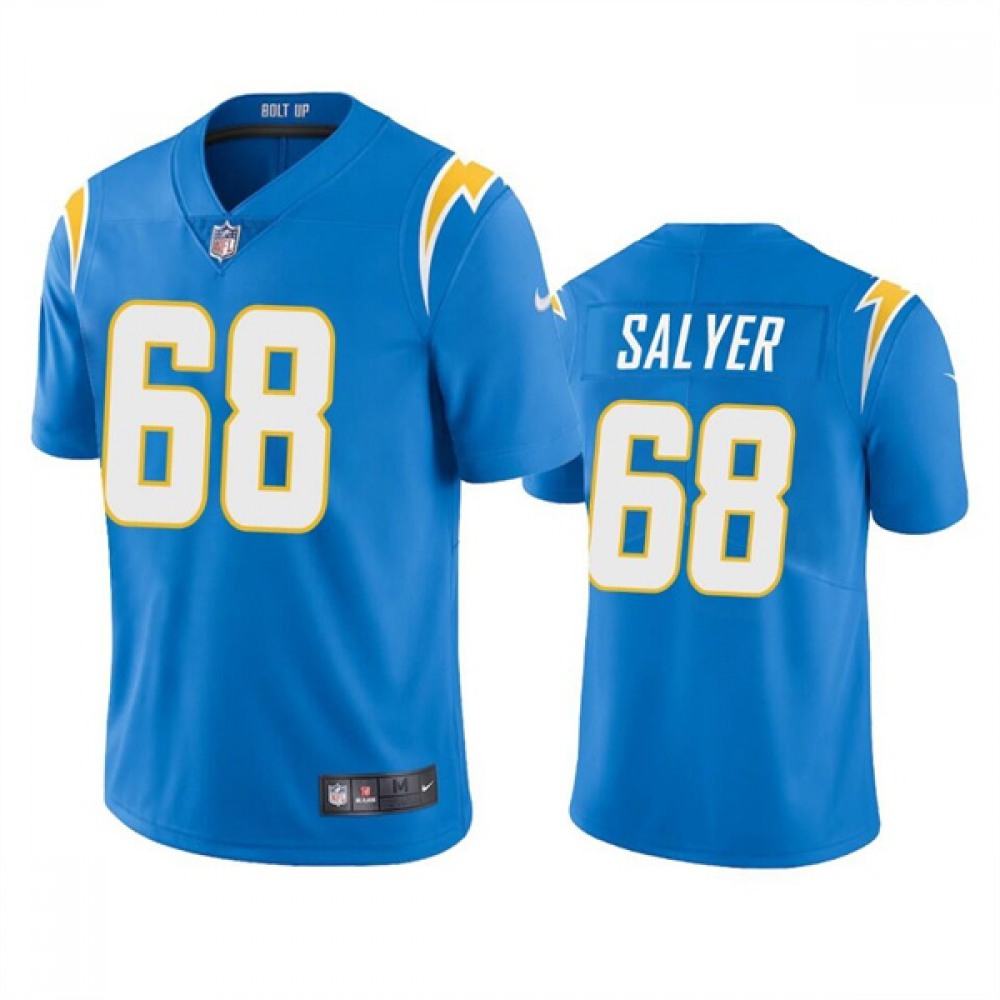 Men's Los Angeles Chargers #68 Jamaree Salyer Blue Vapor Untouchable Limited Stitched Jersey 