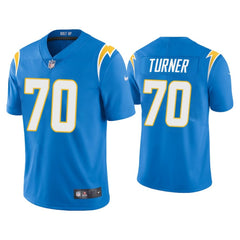 Men's Los Angeles Chargers #70 Trai Turner 2020 Blue Vapor Untouchable Limited Stitched Jersey 