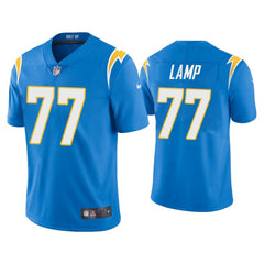 Men's Los Angeles Chargers #77 Forrest Lamp 2020 Blue Vapor Untouchable Limited Stitched Jersey 