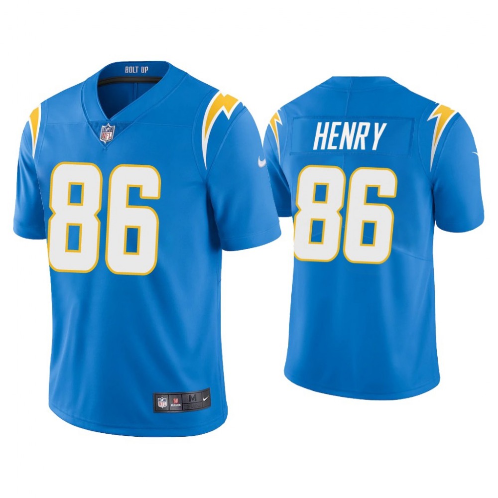 Men's Los Angeles Chargers #86 Hunter Henry 2020 Blue Vapor Untouchable Limited Stitched Jersey 