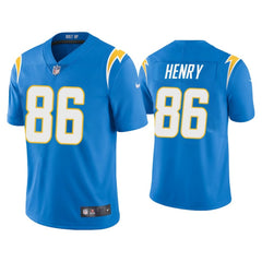 Men's Los Angeles Chargers #86 Hunter Henry 2020 Blue Vapor Untouchable Limited Stitched Jersey 