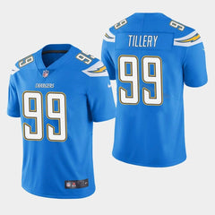 Men's Los Angeles Chargers #99 Jerry Tillery Blue Vapor Untouchable Limited Stitched NFL Jersey 