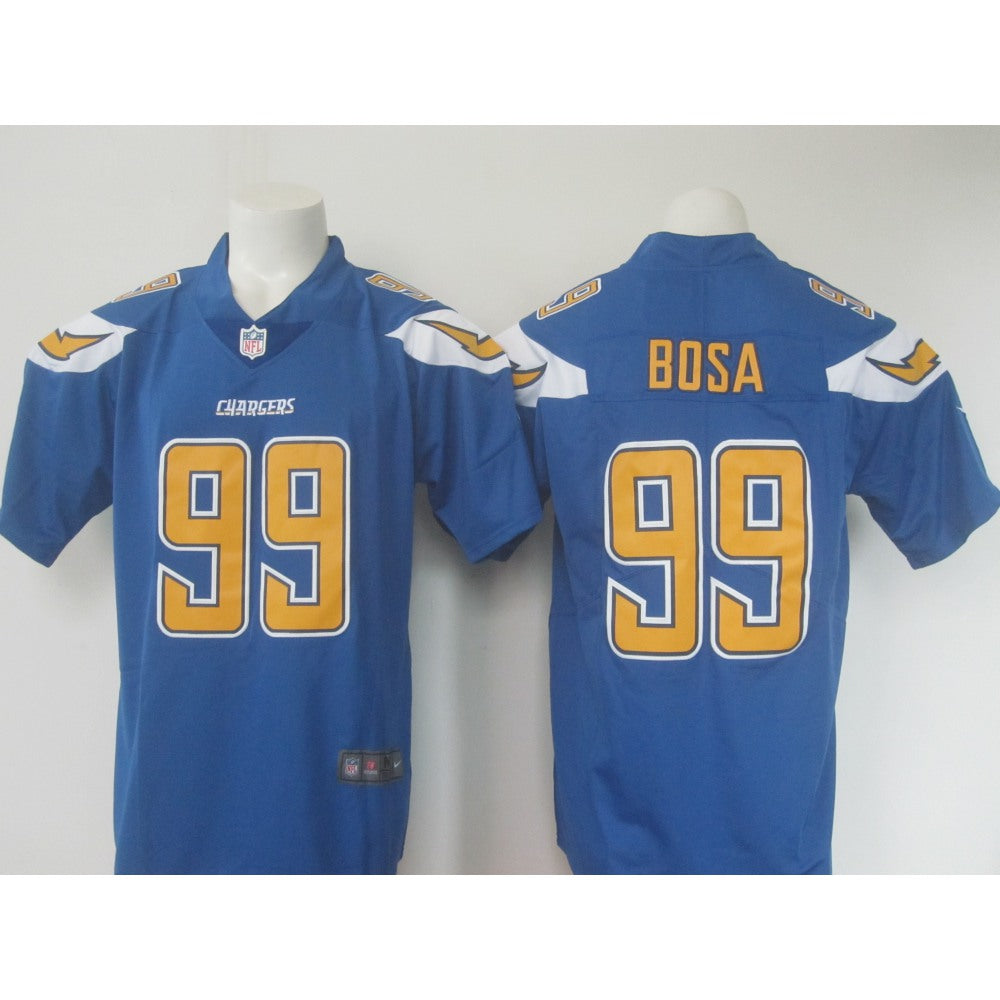 Men's Los Angeles Chargers #99 Joey Bosa Blue Limited Rush Stitched NFL Jersey 