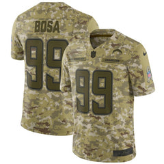 Men's Los Angeles Chargers #99 Joey Bosa 2018 Camo Salute to Service Limited Stitched NFL Jersey 