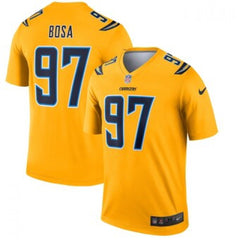 Men's Los Angeles Chargers #97 Joey Bosa Gold Inverted Legend Jersey 