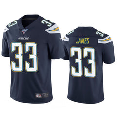 Men's Los Angeles Chargers #33 Derwin James Navy 2019 100th Season Vapor Untouchable Limited Stitched NFL Jersey 