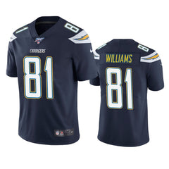 Men's Los Angeles Chargers #81 Mike Williams Navy 2019 100th Season Vapor Untouchable Limited Stitched NFL Jersey 