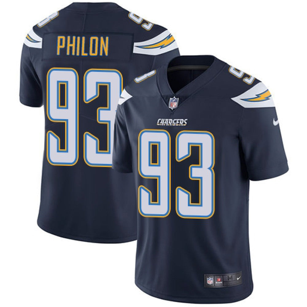 Men's Los Angeles Chargers #93 Darius Philon Navy Blue Vapor Untouchable Limited Stitched NFL Jersey 